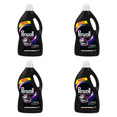 Perwoll Renew Black 3750 ml 75 prań X4