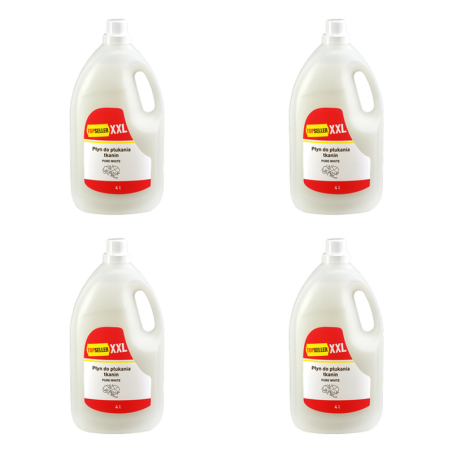 TOPSELLER XXL Płyn do płukania Pure White 4 l X4