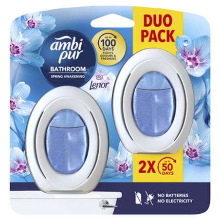 Ambi Pur Lenor Spring Awakening Odświeżacz powietrza do łazienki 2x7,5 ml