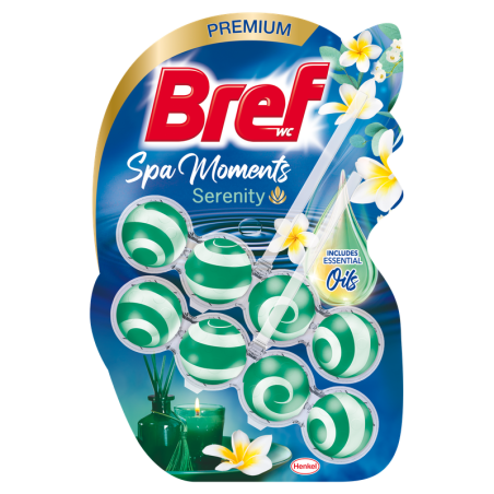 Bref WC Spa Moments Serenity Zawieszka myjąco-zapachowa do muszli WC 2 x 50 g
