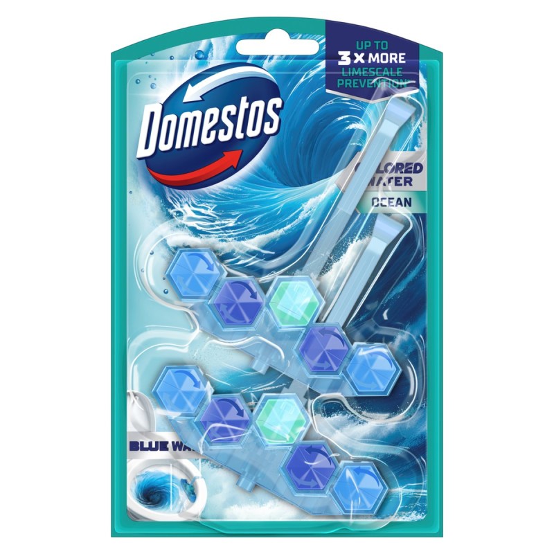 Domestos Kostka toaletowa Blue Water Ocean 2x48g