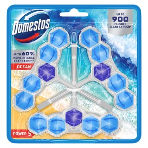 Domestos Kostka toaletowa Power 5 Ocean 3x50g