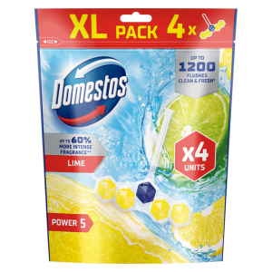 Domestos Kostka toaletowa Power 5 Lime 4x50g