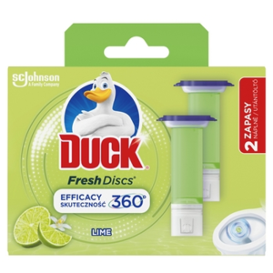 Duck® Fresh Discs® Lime - podwójny zapas do toalety o zapachu limonkowym 72 ml