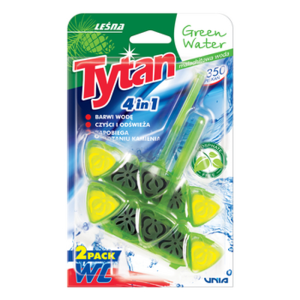 Czterofunkcyjna zawieszka barwiąca wodę Tytan Green Water 2x40g