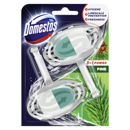 Domestos kostka toaletowa 3w1 DUO Pine 2 x 35g