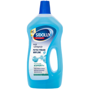 Sidolux Expert myje i pielęgnuje płytki i podłogi winylowe blask bez smug 750ml