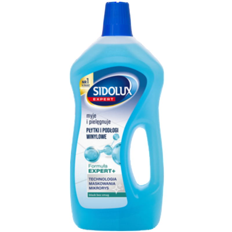 Sidolux Expert myje i pielęgnuje płytki i podłogi winylowe blask bez smug 750ml