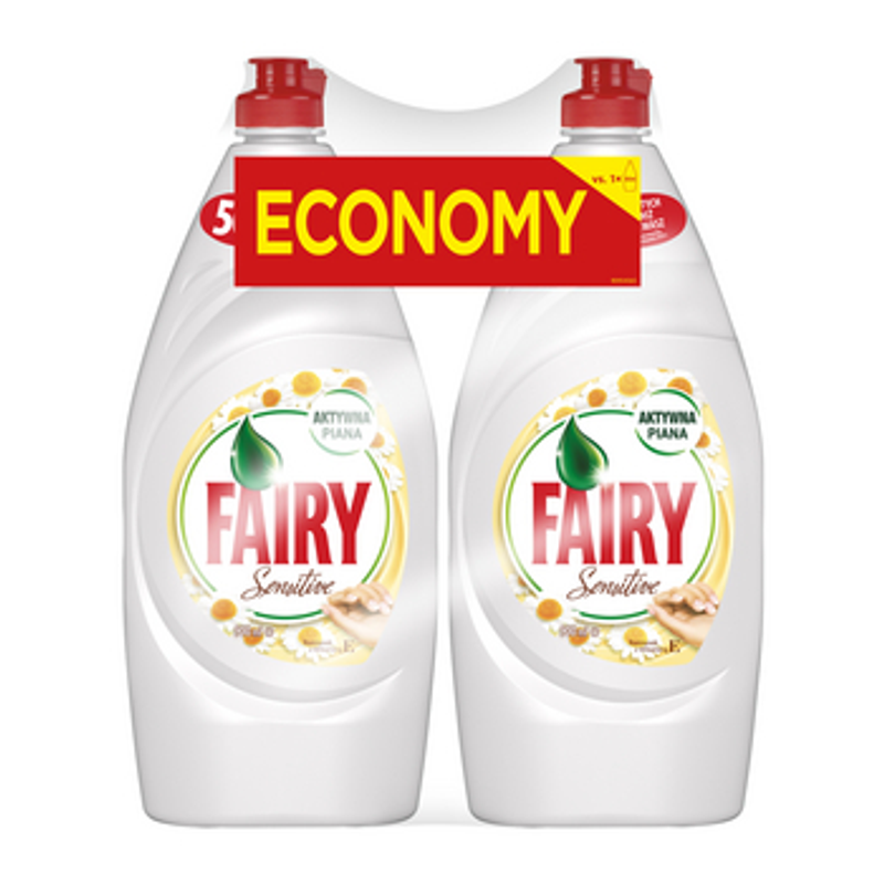 Fairy płyn do mycia naczyń rumianek z witaminą 2x900ml