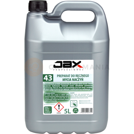 Profesjonalny preparat do ręcznego mycia naczyń Jax Professional "43" 5L