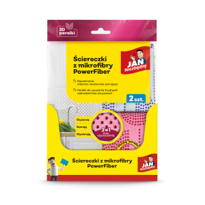 Jan Niezbędny Ściereczki z mikrofibry PowerFiber 2szt.
