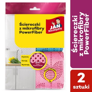 Jan Niezbędny Ściereczki z mikrofibry PowerFiber 2szt.