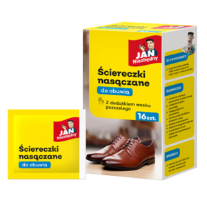 Jan Niezbędny Ściereczki nasączane do obuwia i galanterii skórzanej 16szt