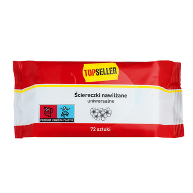 TOPSELLER Ściereczki nawilżane uniwersalne 72 szt.