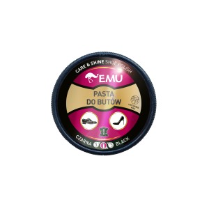 EMU Pasta do butów w puszce (care and/& shine shoe polish) - czarna 50 ml X12