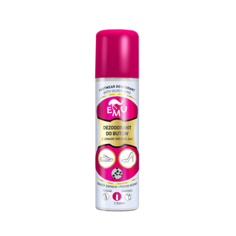 EMU Dezodorant do obuwia z jonami srebra 2w1 (shoe deodorant) - 150ml