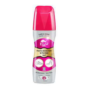 EMU Pasta do butów w płynie 2w1 (care and shine shoe liquid) - bezbarwna 75 ml