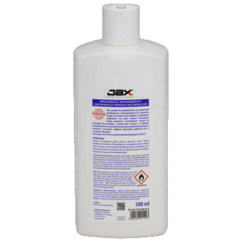 Jax Professional Wirusobójczy, bakteriobójczy i grzybobójczy preparat dezynfekcyjny Premium 500 ml