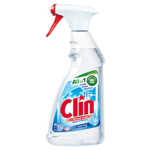 Clin Anti-Fog Płyn do mycia powierzchni szklanych 500ml rozpylacz X10