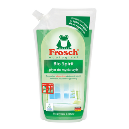FROSCH Bio Spirit Płyn do mycia szyb - zapas w worku 1000 ml