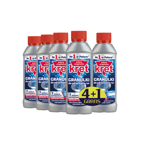 Kret Granulki do udrożniania rur 280g 4+1