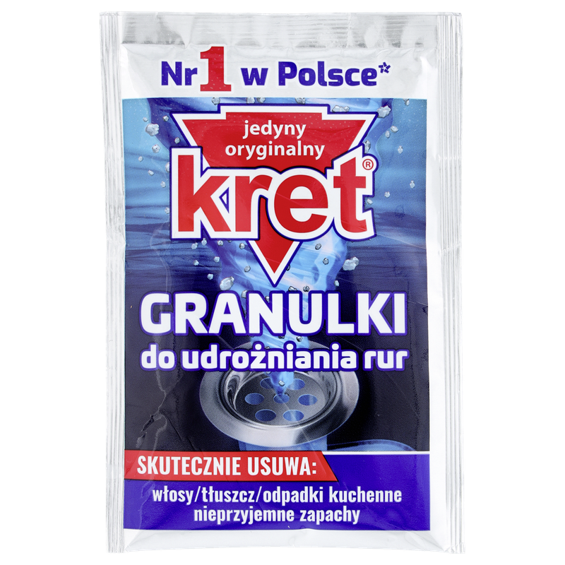 Kret Granulki do udrożniania rur 40g saszetka