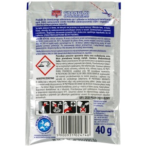 Kret Granulki do udrożniania rur 40g saszetka