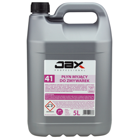 Profesjonalny Płyn Myjący do zmywarek bez chloru Jax Professional "41" 5L