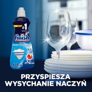 FINISH zestaw płyn nabłyszczający 400ml+sól 1,5kg