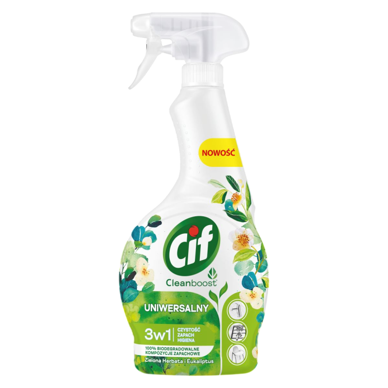 Cif Spray Uniwersalny 3w1 Zielona Herbata i Eukaliptus 500ml