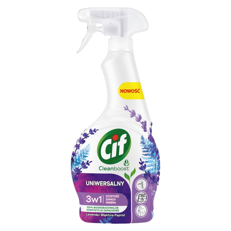 Cif Spray Uniwersalny 3w1 Lawenda i Błękitna Paproć 500ml