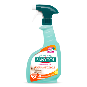 Sanytol spray do kuchni o zapachu cytrusów, czyści, odtłuszcza i dezynfekuje 500ml