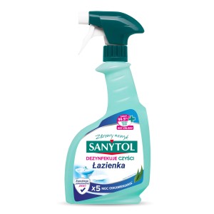 Sanytol Spray do łazienki o zapachu eukaliptusa, czyści, odkamienia i dezynfekuje 500ml