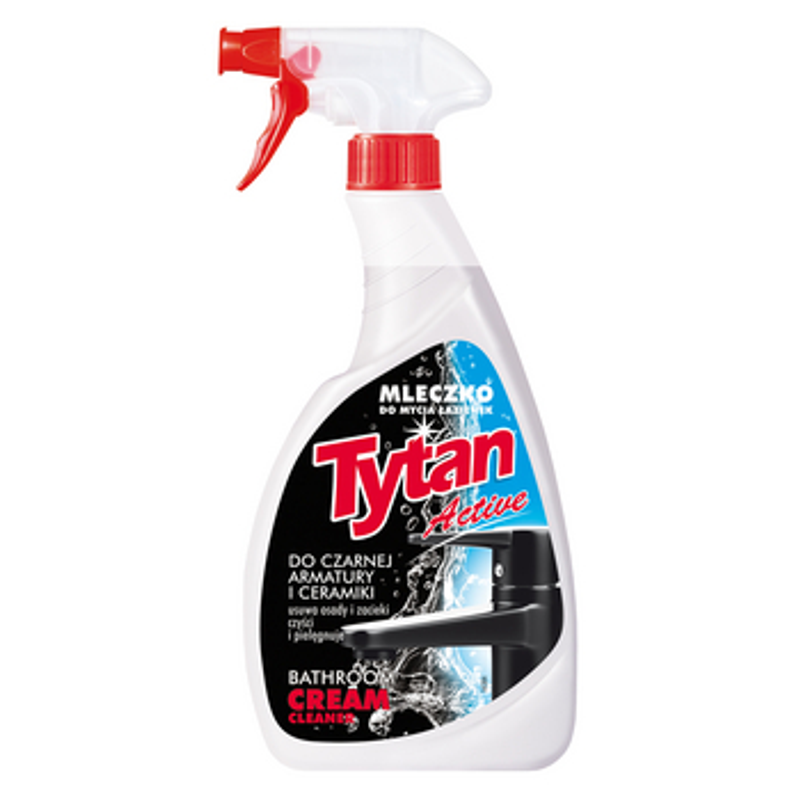 Mleczko do czyszczenia łazienek do czarnej armatury Tytan spray 500 g
