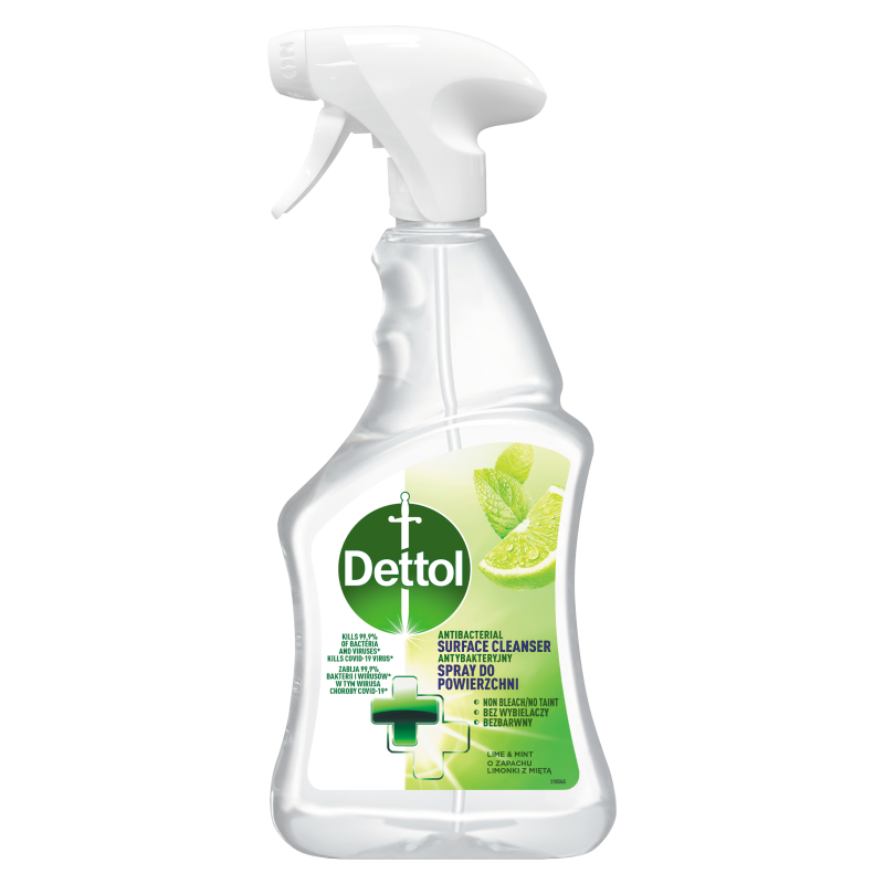 Dettol Antybakteryjny Spray Do Powierzchni Limonka i Mięta 500ml