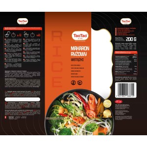 Makaron ryżowy wstążki 200g TAO TAO X5