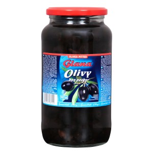 Hiszpańskie oliwki czarne bez pestki w słonej zalewie GIANA 935ml