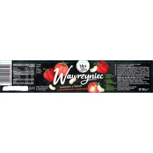 Wawrzyniec High Protein. Wysokobiałkowy pasztet z fasoli z pomidorami i papryką 180g
