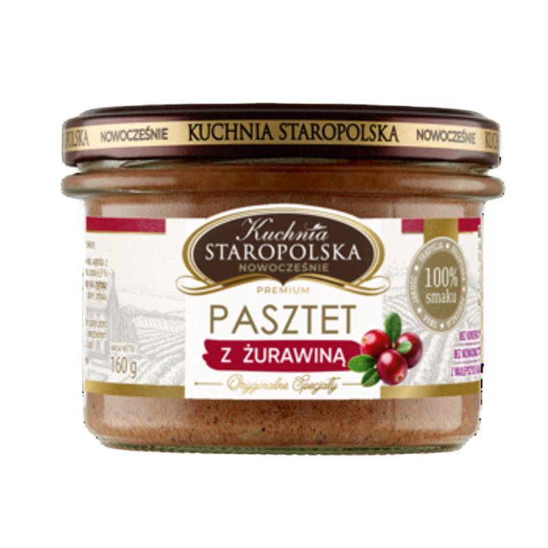 Kuchnia Staropolska Pasztet z żurawiną 160g