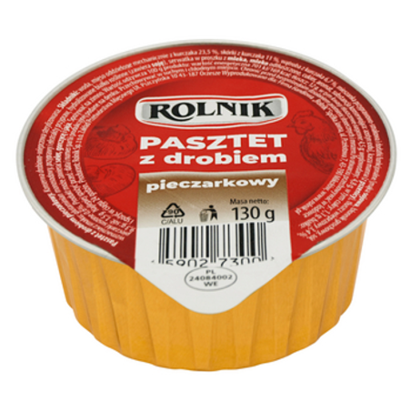 Pasztet z drobiem pieczarkowy 130 g Rolnik