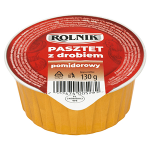 Pasztet z drobiem pomidorowy 130g Rolnik