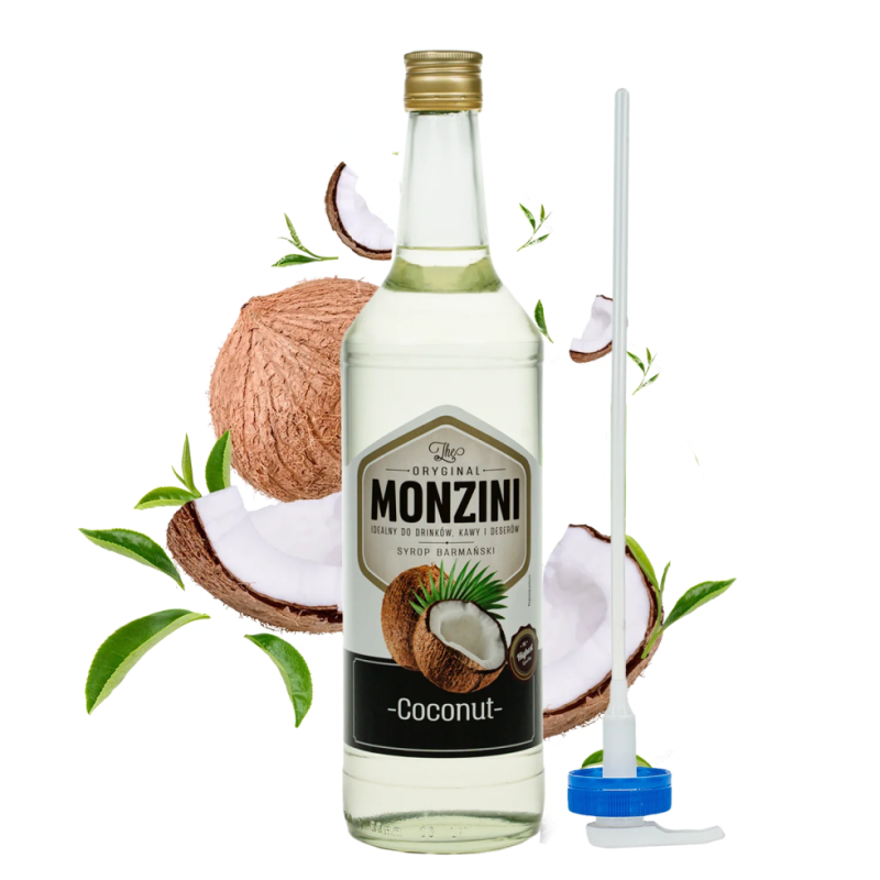 Syrop Monzini kokos 1L z pompką