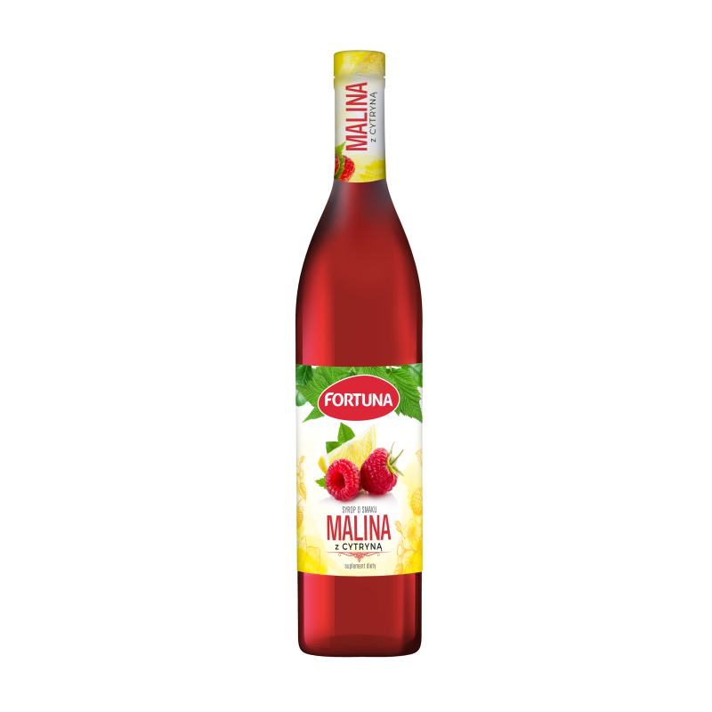 Fortuna Syrop o smaku malina z cytryną 440 ml