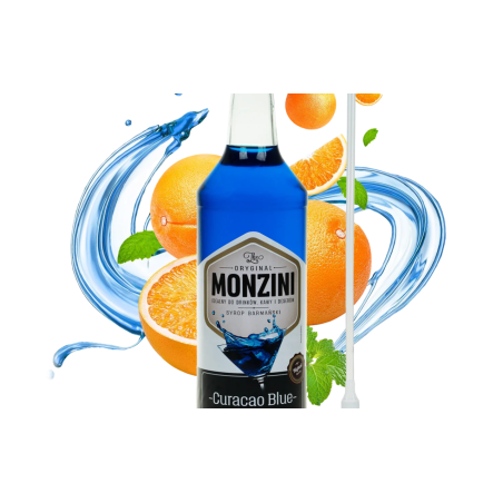 Syrop Monzini blue curacao 1L z pompką