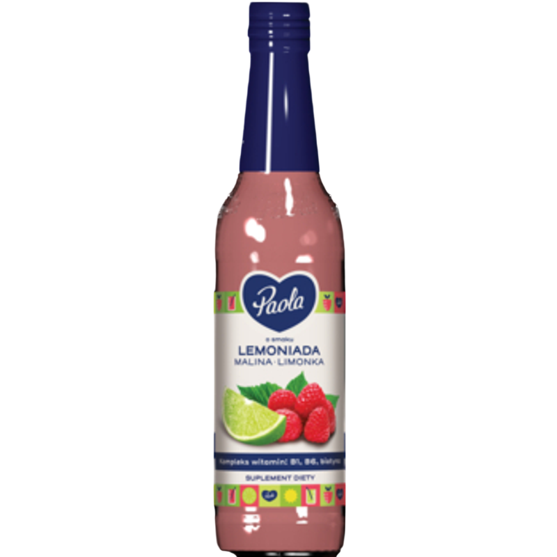Paola Syrop o smaku lemoniady malina i limonka 430 ml