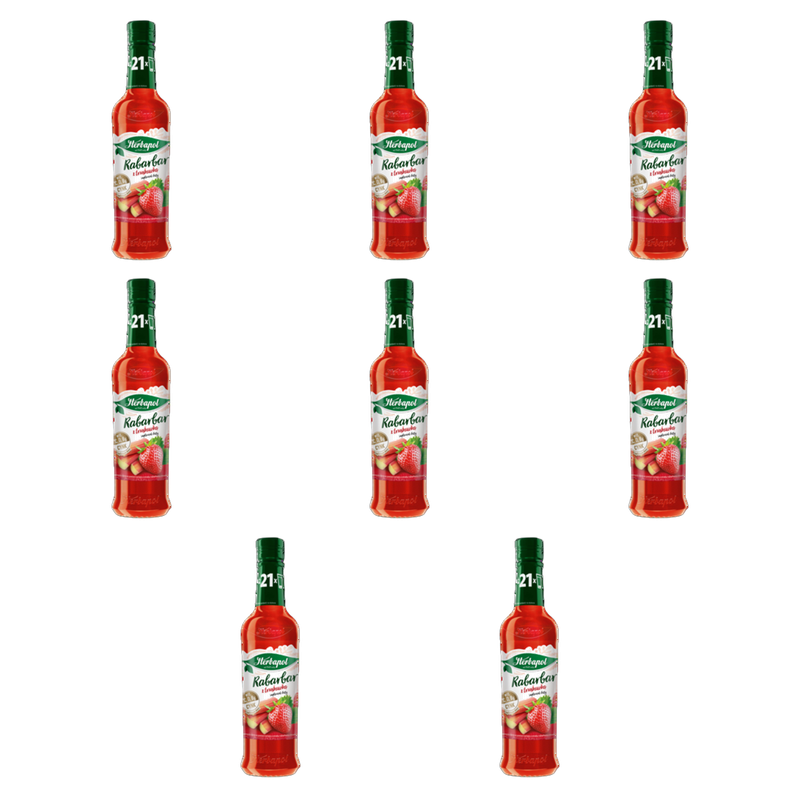 Herbapol syrop owocowy suplement diety truskawka z witaminami .C, D, B6 i cynkiem 420 ml X8