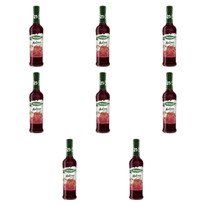 Herbapol syrop owocowy suplement diety malina z witaminami C,D, B6 i cynkiem 420 ml X8