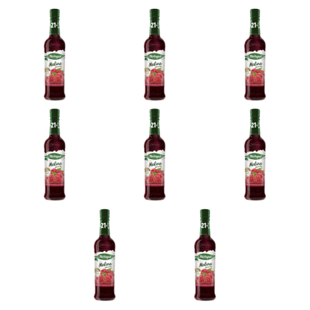 Herbapol syrop owocowy suplement diety malina z witaminami C,D, B6 i cynkiem 420 ml X8