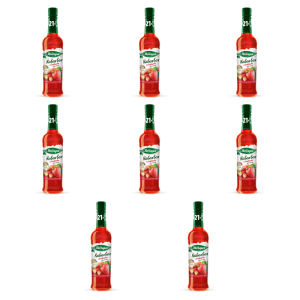 Herbapol syrop owocowy suplement diety truskawka-rabarbar z wit. D, C, B6 i cynkiem 420ml X8