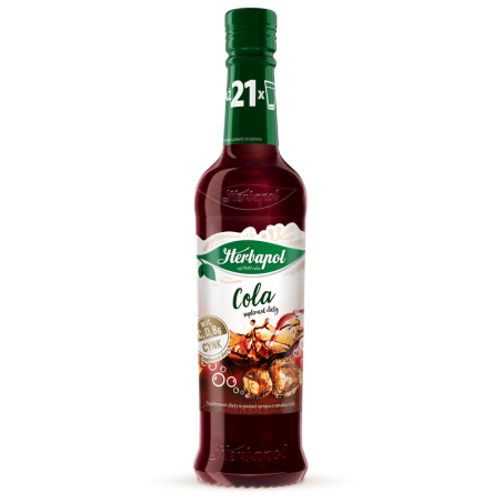 Herbapol syrop suplement diety cola z witaminami C,D, B6 i cynkiem 420ml